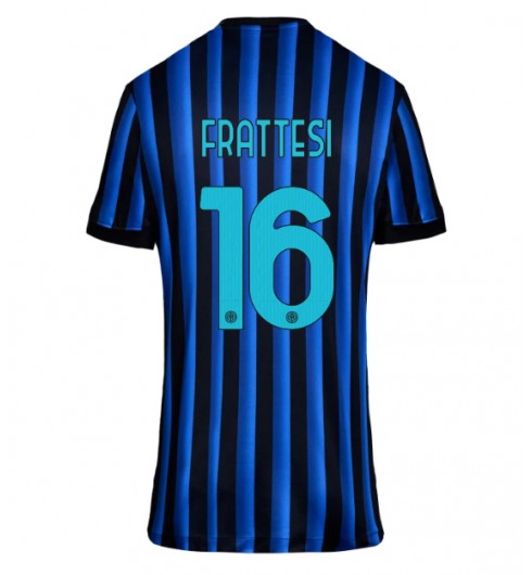 Inter Milan Davide Frattesi #16 Domácí Dres pro Dámské 2025-26 Krátký Rukáv Inter Milan Davide Frattesi #16 Domácí Dres pro Dámské 2025-26 Krátký Rukáv